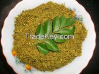 Cinnamon powder, Black peper powder, Cardamom powder, Cloves powder, Curry leaves 