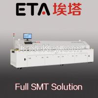 8 Heating-Zones Lead-Free Reflow Oven