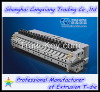 Extrusion mold for PVC foam board machine line