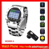 metal GSM cell phone watch