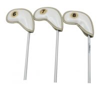 10pcs per set quality PU leather  golf club headcover 