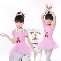 Cotton Sequin Girls Children Ballet Dance Tutu Dress