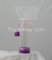 Spacer For Aerosol use with Metered Doses Inhaler