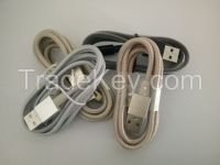 Iphone 5/ 6 Lightning 8pin usb cable with braid