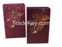 custom high quality paper wine box