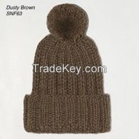 Alpaca pompom Beanie