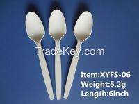 Ecofriendly Disposable Biodegradable Cornstarch Grapefruit Spoons