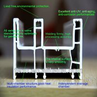 80mm silding windows frame latest design pvc profile