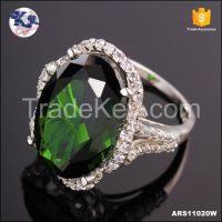 Wholesale Round Heart Signity CZ Jewelry 925 Silver Ring