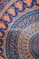Indian Tapestry Wall Hanging Hippie Elephant