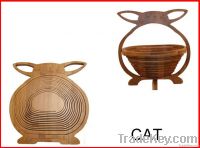 Folding Fruit Basket (cat Shape