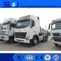 Sino trucks howo 6x4 tractor head truck with good price