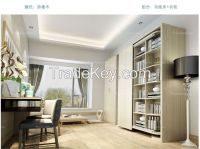 Sepsion Revolving Folding Wall Bed Home Furniture With Cabinets