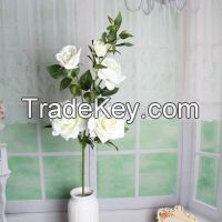 single stem silk real touch rose flower