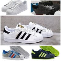 FREE SHIPPING 36-44 2016 Autumn and winter Men Women Original ADlDA superstar supercolor GOLD and adids black shoe