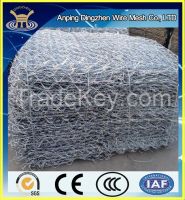 green pvc@zinc coated top quality hexagonal gabion basket /box 