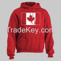 Canadian flag printed hoodie