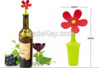 silicone bottle stopper ,flower shape ,LFGB standards