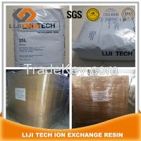 gel type strong acid cation exchange resin