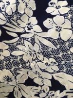 fahion design printed jacqure knitted fabric for summer dress