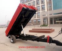 high quality 3 tons rear self tipping trailer european type for tractor