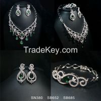 Necklace Earring Ring Bracelet CZ Jewelry