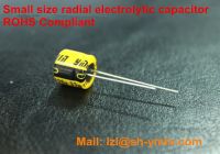 YMIN HOTTEST SMALL SIZE Radial Lead aluminum electrolytic capacitor 7mm Height for LED