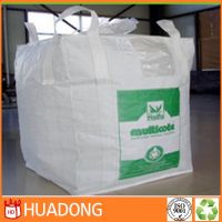 Wholesale high quality big bag PP bulk bag/FIBC bag/ supersack 1 ton bag, top open bottom discharge 100% new virgin resin china