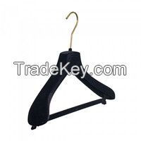 High quality Flocked plastic coat hanger suit hanger