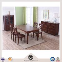 American Style Rectangular Walnut Dining Room Set