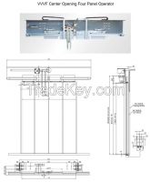  VVVF Center Opening Four Panel Elevator Operator System