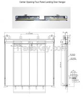 Center Opening Four Panel Landing Door Hanger