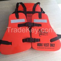 good quality life jacket vest on workwear