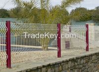 curvy welded triangular bending wire mesh fence