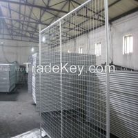 black removable chain link temporary fence