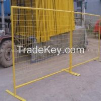 customized steel galvanized temporary fence