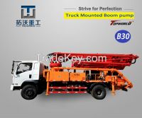 Concrete placing boom pump truck 25 meters