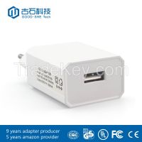 EU plug USB charger 5V 1A  5W usb power adapter AC/DC