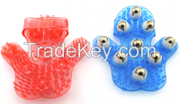 massaging cosmetic glove