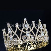 Wholesale Round Ring  Crystal Crown Hair