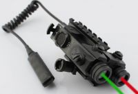 Dual beam aiming laser sight for gun