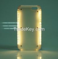 Power bank function!!! LED charger self-luminous phone case selfie luminated case for iphone 6 6s 6 Plus 6splus cover