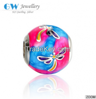 Fine Dragonfly Enamel Charms Fits European