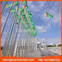 china supplier outdoor internal halyard tapered flagpole