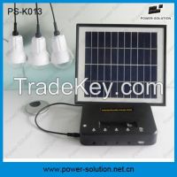 Affordable solar home system for 3 rooms lighting and Mobile phone charging