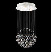 LED modern crystal chandelier, contracted pendant light for hotel