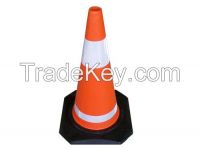 Traffic Cone Black Base Economy Road Cone 45cm 50cm 70cm 75cm 90cm 100cm PVC Traffic Cone