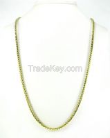 14K Yellow Gold Franco Link Chain
