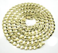 10K White Gold Solid Franco Link