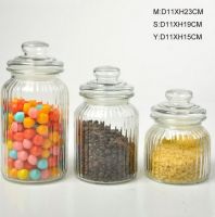 Glass storage jar,glass jar,glass food jar,glass jar set